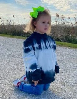 CYNTHIA ROWLEYKids Cynthia Rowley Tie Dye Sweatshirt - Black/White -Sports Clothing Kids Cynthia Rowley Tie Dye Sweatshirt Black White 20201217034841 1