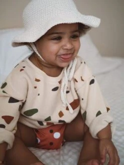 Organic ZooKids Organic Zoo Terrazzo Sweatshirt - Cream -Sports Clothing Kids Organic Zoo Terrazzo Sweatshirt Cream 20221214102131