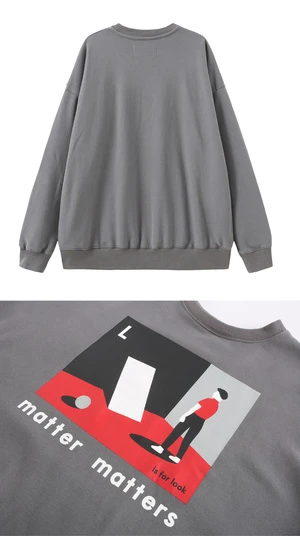 Matter Matters GalleryL Is For Look Sweatshirt - Grey 4 Matter Matters GalleryL Is For Look Sweatshirt - Grey - Image 2