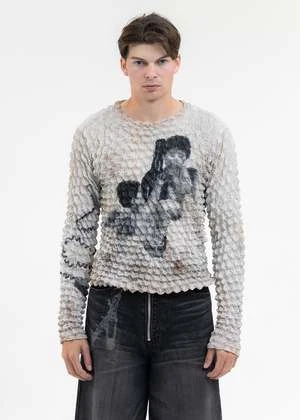 MASUMasu Marriage Popcorn Sweatshirt - Light Grey 3 MASUMasu Marriage Popcorn Sweatshirt - Light Grey