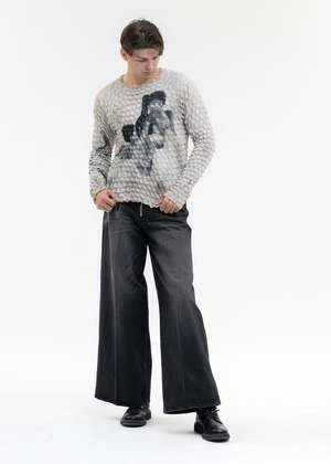 MASUMasu Marriage Popcorn Sweatshirt - Light Grey 8 MASUMasu Marriage Popcorn Sweatshirt - Light Grey - Image 6