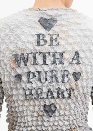 MASUMasu Marriage Popcorn Sweatshirt - Light Grey 6 MASUMasu Marriage Popcorn Sweatshirt - Light Grey - Image 4