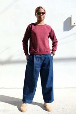 JungmavenLaguna Cropped Sweatshirt - Burgundy 7 JungmavenLaguna Cropped Sweatshirt - Burgundy -Sports Clothing Laguna Cropped Sweatshirt Burgundy 20231007075555 1