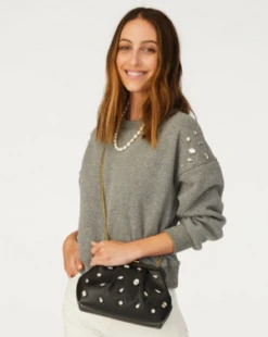 Clare V.Le Drop Stone Sweatshirt