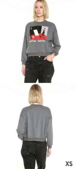 Matter Matters GalleryL Is For Look Sweatshirt - Grey 8 Matter Matters GalleryL Is For Look Sweatshirt - Grey -Sports Clothing MATTER MATTERS L is for Look Sweatshirt Grey 20220805071043