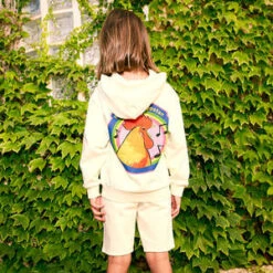 Maison MangostanKids Maison Mangostan Child Rooster Sweatshirt With Hood - Cloudy White -Sports Clothing Maison Mangostan Child Rooster Sweatshirt With Hood Cloudy White 20220517173210 1