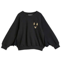Mini RodiniKids Mini Rodini Child Bat Sleeve Sweatshirt - Black
