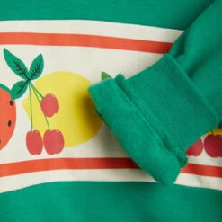 Mini RodiniKids Mini Rodini Child Fruits Border Sweatshirt - Green -Sports Clothing Mini Rodini Child Fruits Border Sweatshirt Green 20230801022058 1