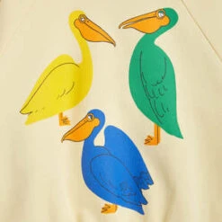 Mini RodiniKids Mini Rodini Pelican Sweatshirt - Cream -Sports Clothing Mini Rodini Child Pelican Sweatshirt Cream 20230526233200 2