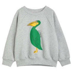 Mini RodiniKids Mini Rodini Pelican Sweatshirt - Grey
