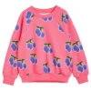 Mini RodiniKids Mini Rodini Child Plum Sweatshirt - Pink -Sports Clothing Mini Rodini Child Plum Sweatshirt Pink 20231012232715