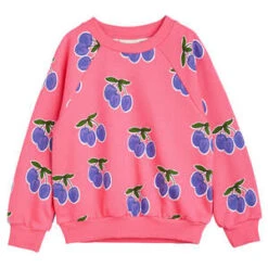 Mini RodiniKids Mini Rodini Child Plum Sweatshirt - Pink