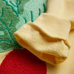 Mini RodiniKids Mini Rodini Child Radish Chenille Embroidered Sweatshirt - Yellow -Sports Clothing Mini Rodini Child Radish Chenille Embroidered Sweatshirt Yellow 20230801022123 1