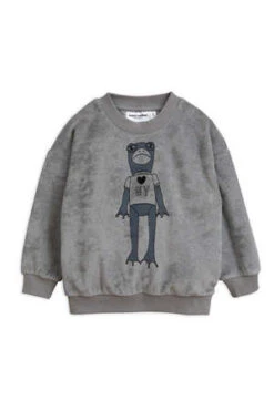 Mini RodiniKids Mini Rodini Frog Terry Sweatshirt