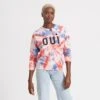 Clare V.OUI Sweatshirt - Blush Tie Dye