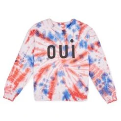 Clare V.OUI Sweatshirt - Blush Tie Dye -Sports Clothing OUI Sweatshirt in Blush Tie Dye by Clare V 20201206051043 1