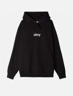 ObeyLowercase Hooded Sweatshirt - Black -Sports Clothing Obey Lowercase Hooded Sweatshirt Black 20230405135819 1