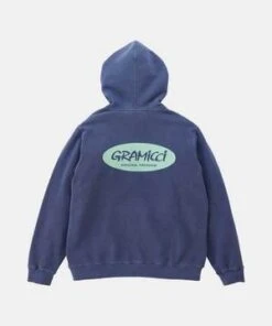GramicciOriginal Freedom Oval Hooded Sweatshirt - Navy Pigment