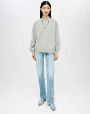 RE/DONEOversized Crewneck Sweatshirt - Heather Grey 4 RE/DONEOversized Crewneck Sweatshirt - Heather Grey - Image 2