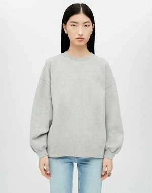 RE/DONEOversized Crewneck Sweatshirt - Heather Grey 3 RE/DONEOversized Crewneck Sweatshirt - Heather Grey