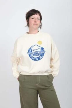 Gravel & GoldParc Sweatshirt - Cream -Sports Clothing Parc Sweatshirt Gravel Gold 20231025010029 1