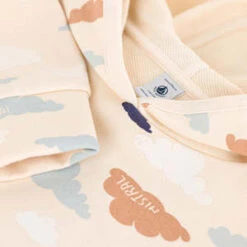 Petit BateauKids Petit Bateau Child Hooded Sweatshirt - Cream With Clouds Print -Sports Clothing Petit Bateau Child Hooded Sweatshirt Cream With Clouds Print 20230525054121 2