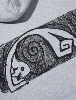 Polar Skate Co.Dave Yoga Trippin' Hooded Sweatshirt - Heather Grey -Sports Clothing Polar Skate Co Dave Yoga Trippin Hooded Sweatshirt Heather Grey 20231005130729