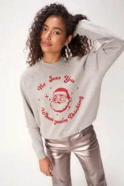 Project Social THe Sees You Sweatshirt - Heather Grey