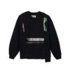 MARKETMarket Reworked 6 Panel Crewneck Sweatshirt - Overdyed Black -Sports Clothing RW MARKET REWORKED 6 PANEL CREWNECK SWEATSHIRT 20231030235604