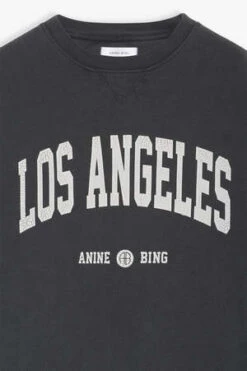 Anine BingRamona Sweatshirt - Los Angeles/Washed Black -Sports Clothing Ramona Sweatshirt Los Angeles Washed Black 20230917003127 1