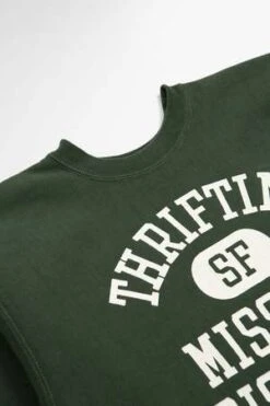 OrslowReverse Weave Heavy Weight Vintage Sweatshirt - Green -Sports Clothing Reverse Weave Heavy Weight Vintage Sweatshirt Green 20221219105400 2