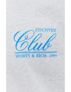 Sporty & Rich94 Country Club Cotton Sweatshirt - Grey -Sports Clothing SPORTY RICH 94 Country Club cotton sweatshirt 20230823075259 2