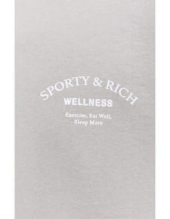 Sporty & RichWellness Printed Sweatshirt - Gray -Sports Clothing SPORTY RICH Wellness printed sweatshirt 20230822102439 2