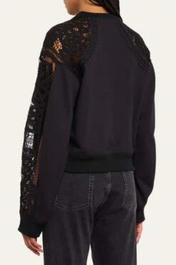 Sea New YorkBranca Battenburg L/S Combo Sweatshirt - Black -Sports Clothing Sea NY Branca Battenburg L S Combo Sweatshirt Black 20231009204925 1