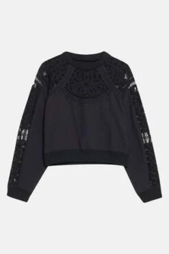 Sea New YorkBranca Battenburg L/S Combo Sweatshirt - Black -Sports Clothing Sea NY Branca Battenburg L S Combo Sweatshirt Black 20231009204925 2