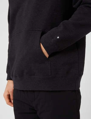 Snow PeakRecycled Cotton Hooded Sweatshirt - Black 4 Snow PeakRecycled Cotton Hooded Sweatshirt - Black - Image 2