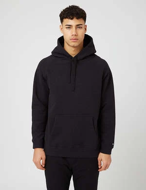 Snow PeakRecycled Cotton Hooded Sweatshirt - Black 3 Snow PeakRecycled Cotton Hooded Sweatshirt - Black