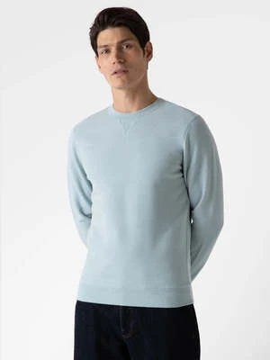 SunspelLoopback Sweatshirt - Blue Sage 4 SunspelLoopback Sweatshirt - Blue Sage - Image 2