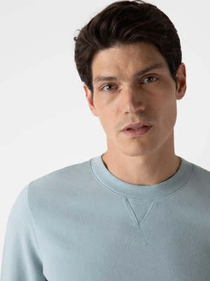 SunspelLoopback Sweatshirt - Blue Sage 5 SunspelLoopback Sweatshirt - Blue Sage - Image 3