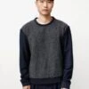 Frank LederCotton Mix Sweatshirt - Dark Gray/Light Gray/Blue -Sports Clothing Sweatshirt Cotton Mix 20201020043718
