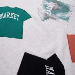 MARKETMarket T-shirt Patch Crewneck Sweatshirt - Ash -Sports Clothing T SHIRT PATCH CREWNECK SWEATSHIRT 20230321200503 1