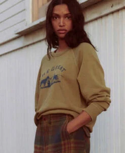 The Great.The College Sweatshirt W/ Gaucho Graphic - Washed Fir Green 8 The Great.The College Sweatshirt W/ Gaucho Graphic - Washed Fir Green -Sports Clothing The College Sweatshirt w Gaucho Graphic Washed Fir Green 20230927230345 2