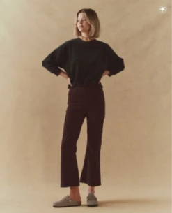 The Great.The Corduroy Teammate Sweatshirt - Slate -Sports Clothing The Great The Corduroy Teammate Sweatshirt Slate 20231003211331