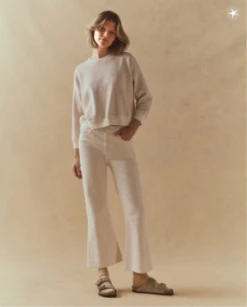 The Great.The Corduroy Teammate Sweatshirt - Washed White -Sports Clothing The Great The Corduroy Teammate Sweatshirt Washed White 20231003211337