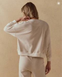 The Great.The Corduroy Teammate Sweatshirt - Washed White -Sports Clothing The Great The Corduroy Teammate Sweatshirt Washed White 20231003211338 2