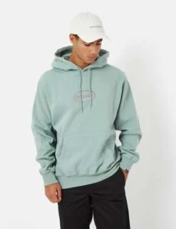 ThisIsNeverThatThisisneverthat ET-Logo Hooded Sweatshirt - Light Teal