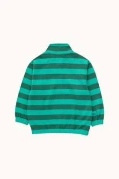 TinycottonsKids Tiny Cottons Tiny Stripes Mockneck Sweatshirt - Emerald -Sports Clothing Tiny Cottons Tiny Stripes Mockneck Sweatshirt in Emerald 20230901174854 1