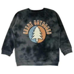 Tiny WhalesKids Tiny Whales Great Outdoors Crewneck Sweatshirt In Faded Black -Sports Clothing Tiny Whales Great Outdoors Crewneck Sweatshirt in Faded Black 20230906032012 2