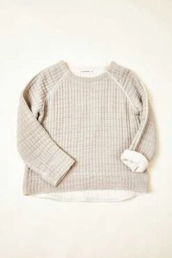 NymåneTogether Sweatshirt - Cream/Grey -Sports Clothing Together Sweatshirt Cream Grey 20231008201611 3