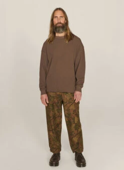 YMCVersatile Waffle Cotton Sweatshirt - Brown -Sports Clothing Versatile Waffle Cotton Sweatshirt Brown 20230726133511